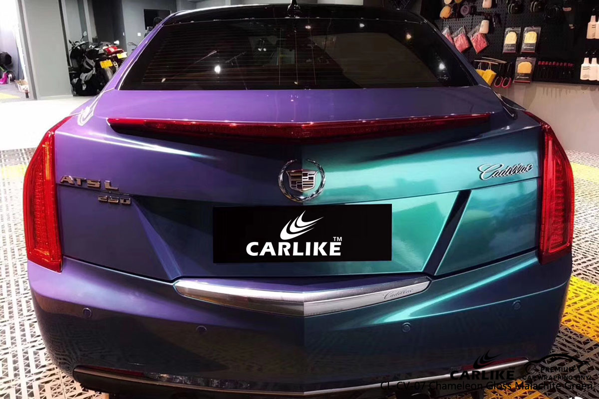 CARLIKE CL-CV-07 chameleon gloss malachite green car wrap vinyl for Cadillac