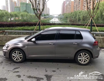 CL-EM-04 Volkswagen için elektro metalik hayalet gri araba sarma vinil
