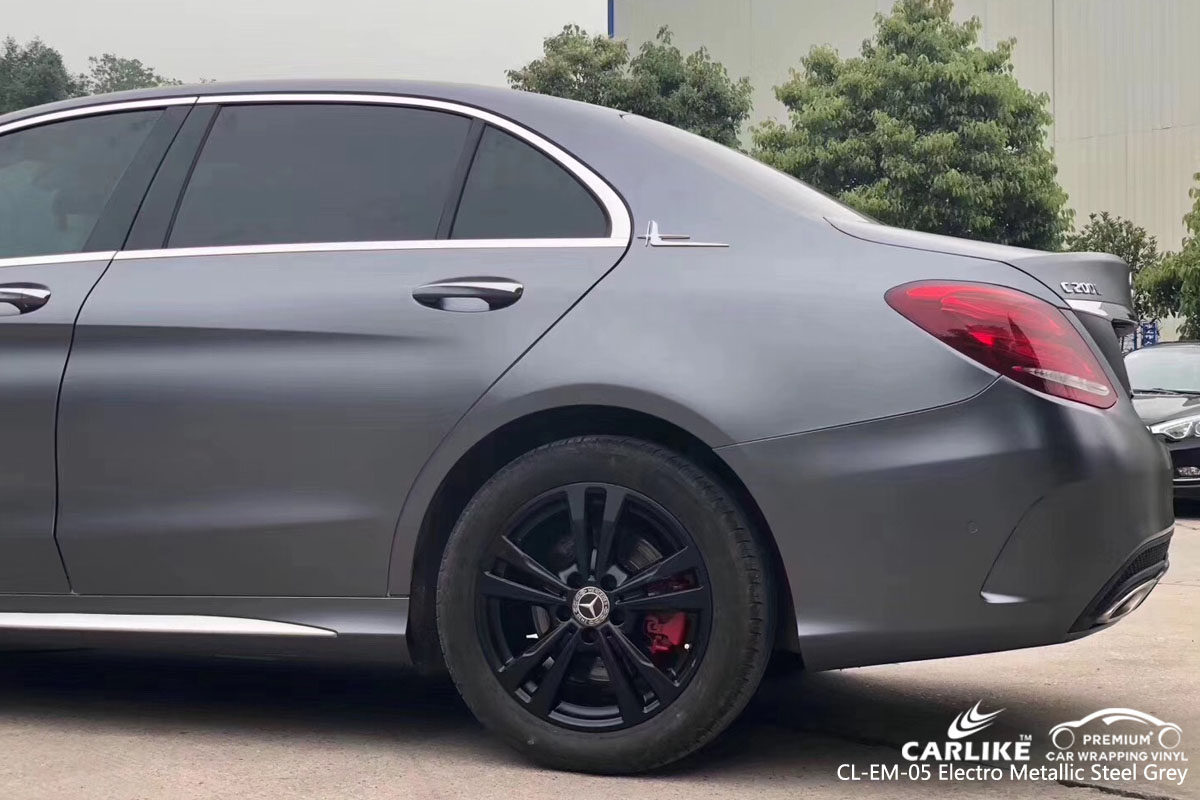 CARLIKE CL-EM-05 electro metallic steel green car wrap vinyl for Mercedes-Benz