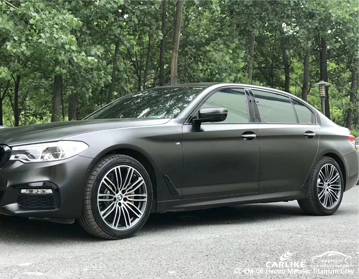 CL-EM-06 BMW için elektro metalik titanyum gri araba sarma vinil