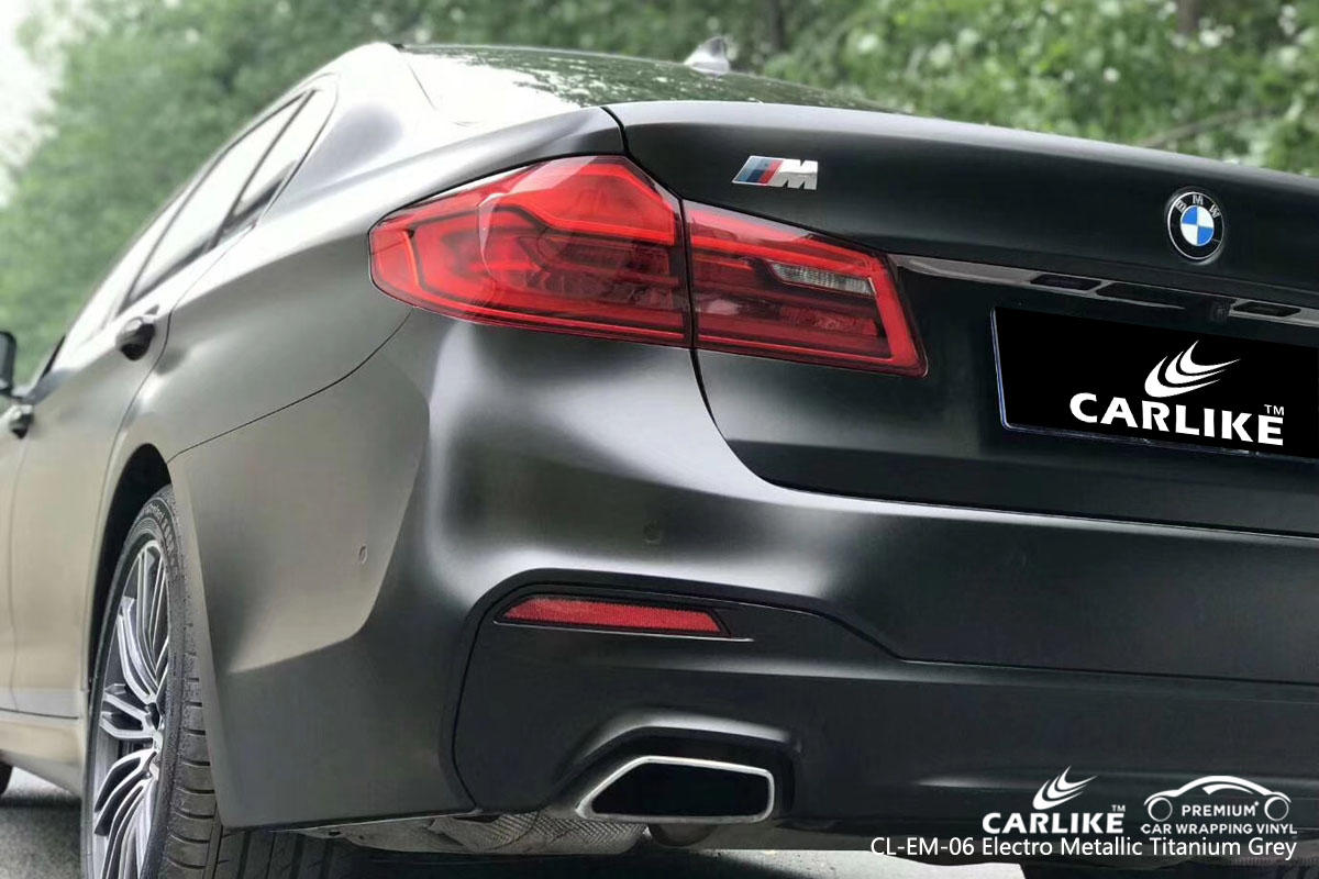 CARLIKE CL-EM-06 electro metallic titanium grey car wrap vinyl for BMW