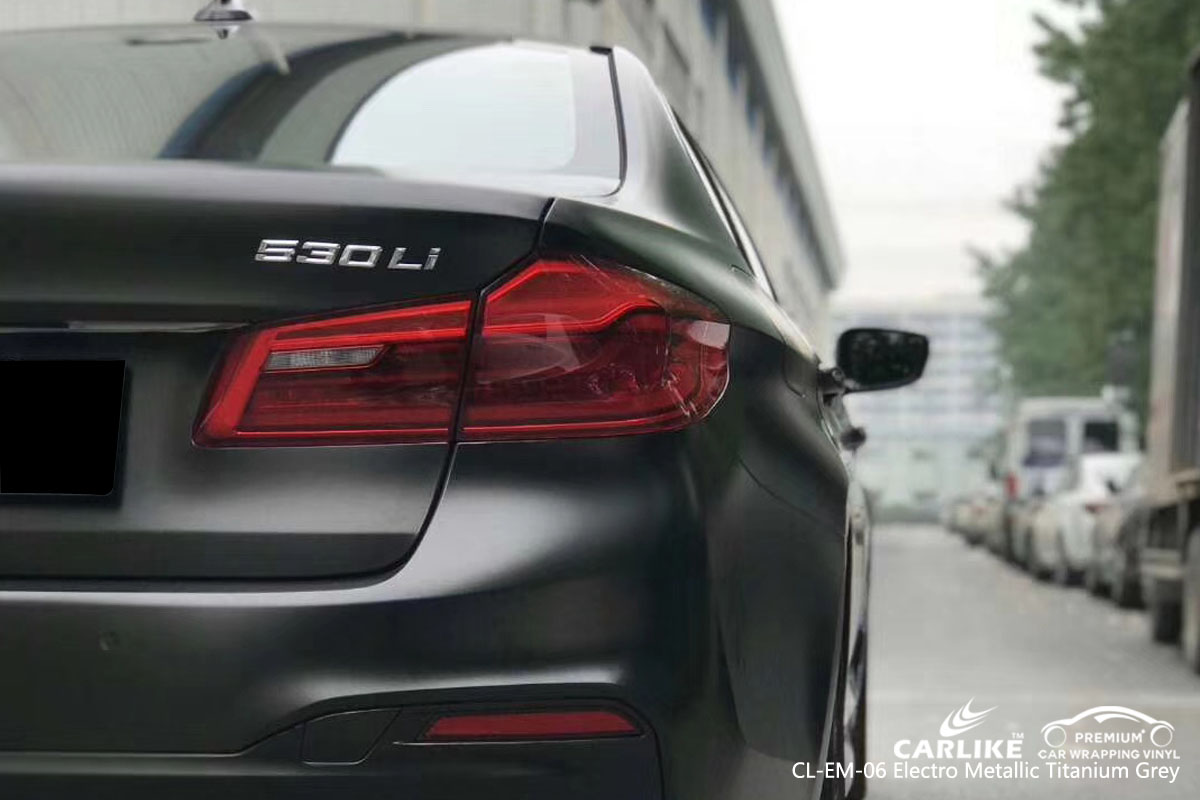 CARLIKE CL-EM-06 electro metallic titanium grey car wrap vinyl for BMW