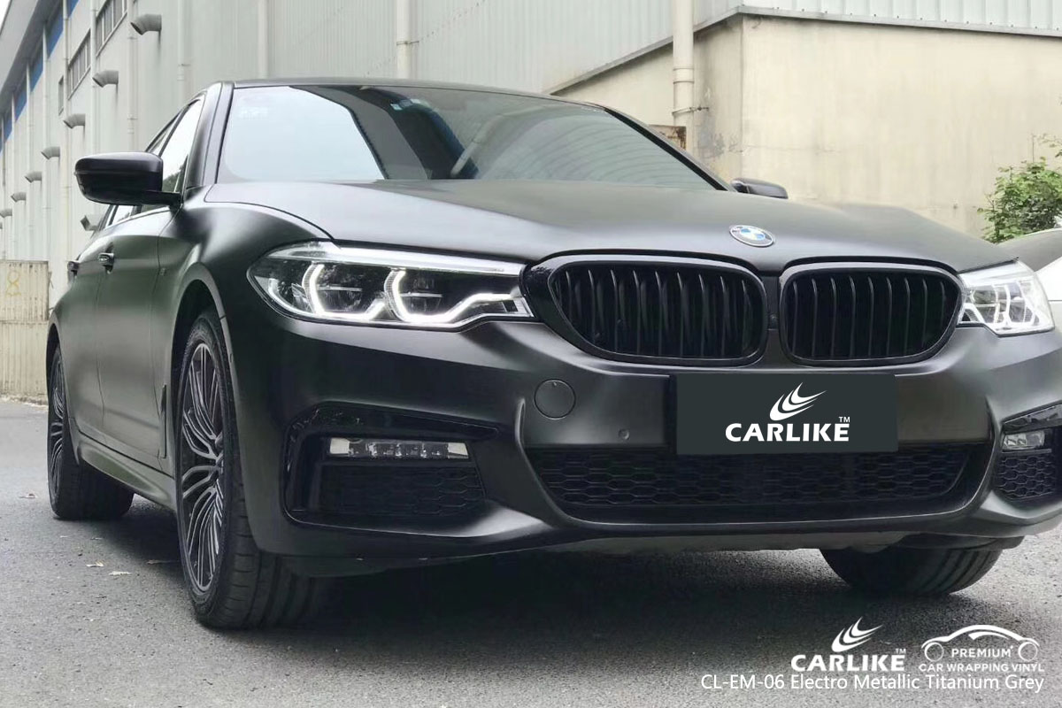 CARLIKE CL-EM-06 electro metallic titanium grey car wrap vinyl for BMW