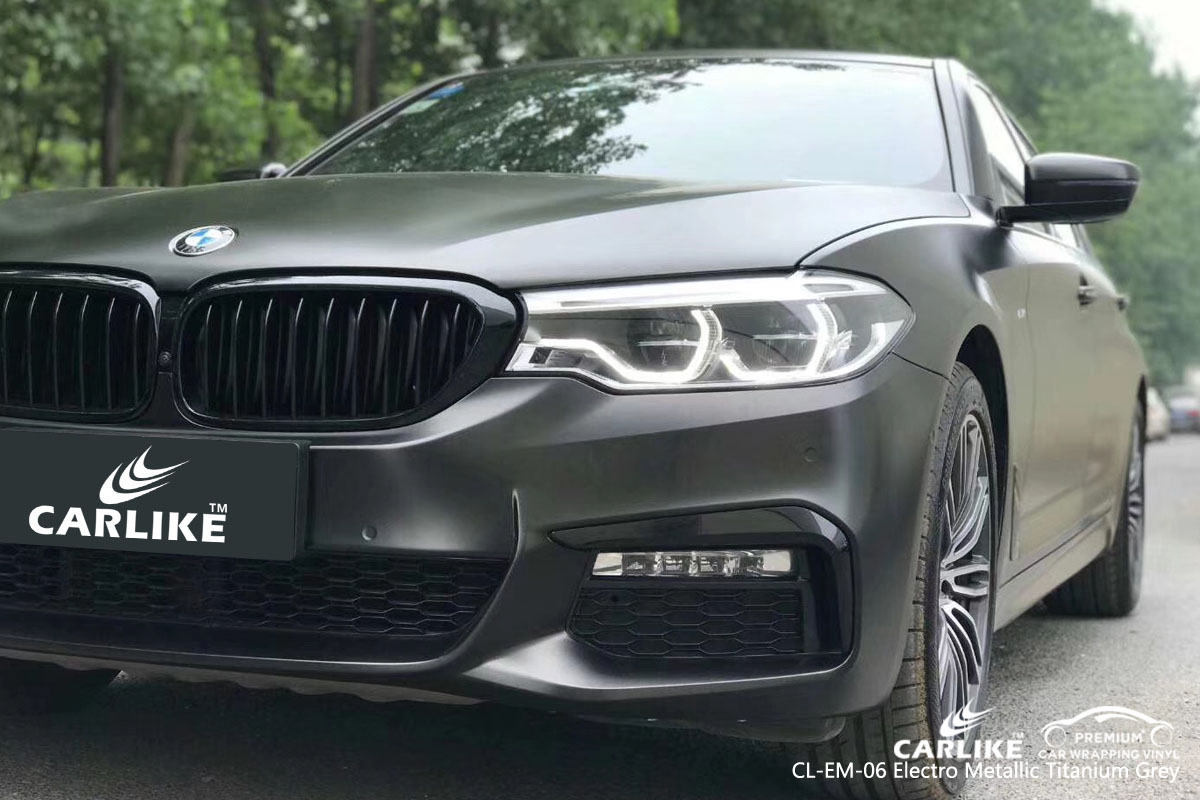 CARLIKE CL-EM-06 electro metallic titanium grey car wrap vinyl for BMW