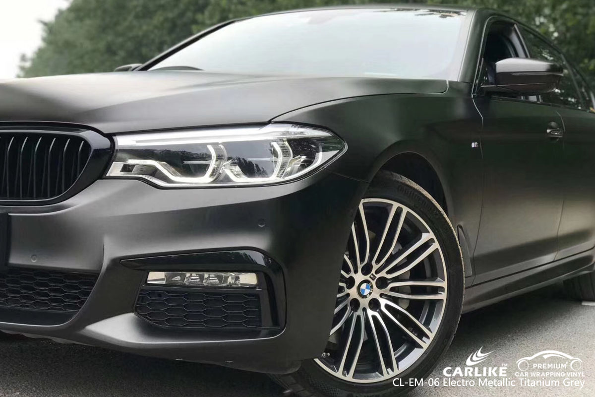 CARLIKE CL-EM-06 electro metallic titanium grey car wrap vinyl for BMW