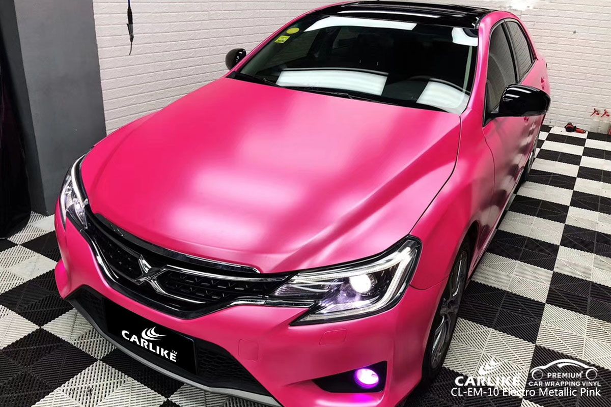 CARLIKE CL-EM-10 electro metallic pink car wrap vinyl for Toyota