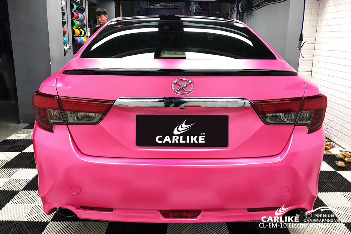 CARLIKE CL-EM-10 electro metallic pink car wrap vinyl for Toyota