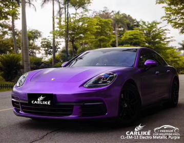 CL-EM-13 electro metallic purple vinyl car wrap for sale for Porsche