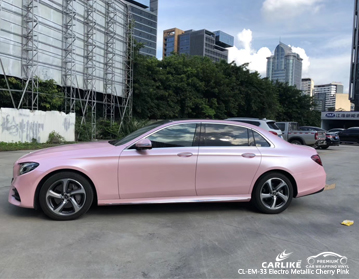 CL-EM-33 vinile avvolgente per auto elettro metallizzato rosa ciliegia per  Mercedes-Benz - SINO VINYL