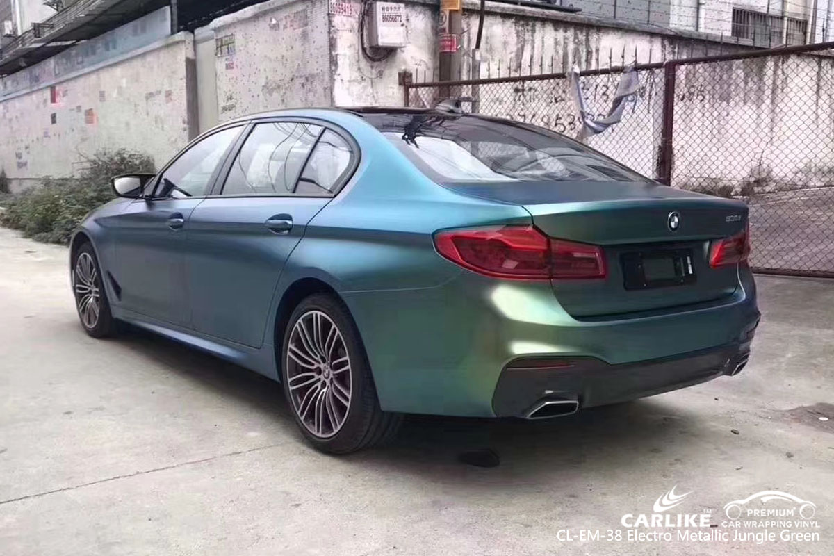 CARLIKE CL-EM-38 electro metallic jungle green car wrap vinyl for BMW