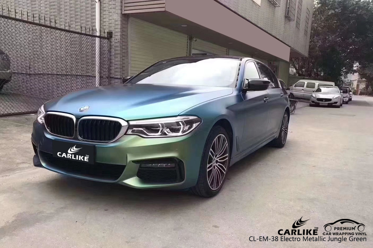 CARLIKE CL-EM-38 electro metallic jungle green car wrap vinyl for BMW