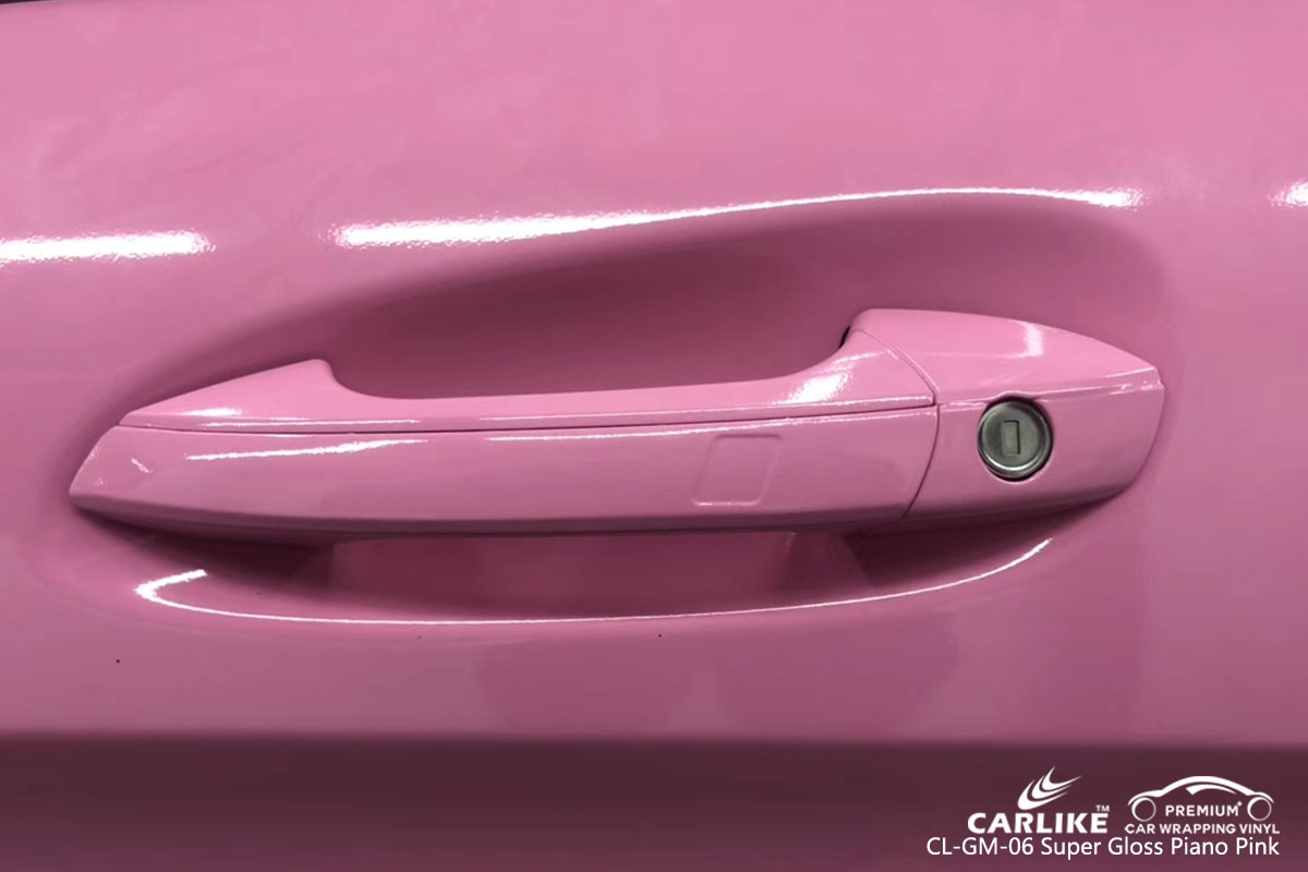 CARLIKE CL-GM-06 super gloss piano pink car wrap vinyl for Mercedes-Benz