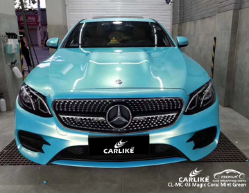 CARLIKE CL-MC-03 Mercedes-Benz için sihirli mercan nane yeşil araba sarma vinil