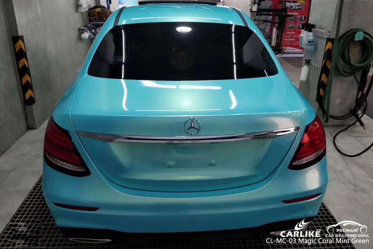 CARLIKE CL-MC-03 magic coral mint green car wrap vinyl for Mercedes-Benz