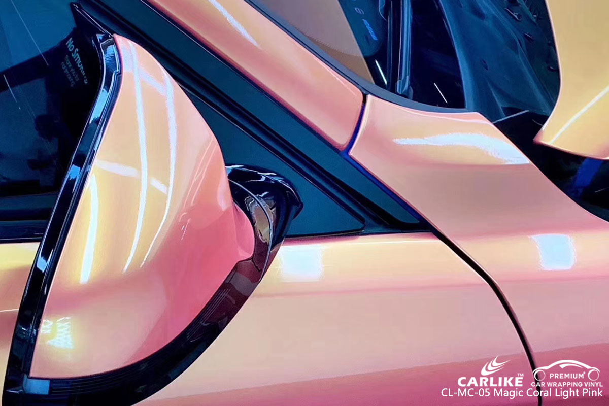 CARLIKE CL-MS-05 magic coral light pink car wrap vinyl for BMW