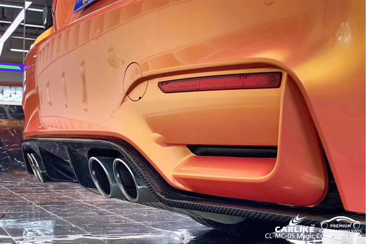 CARLIKE CL-MS-05 magic coral light pink car wrap vinyl for BMW