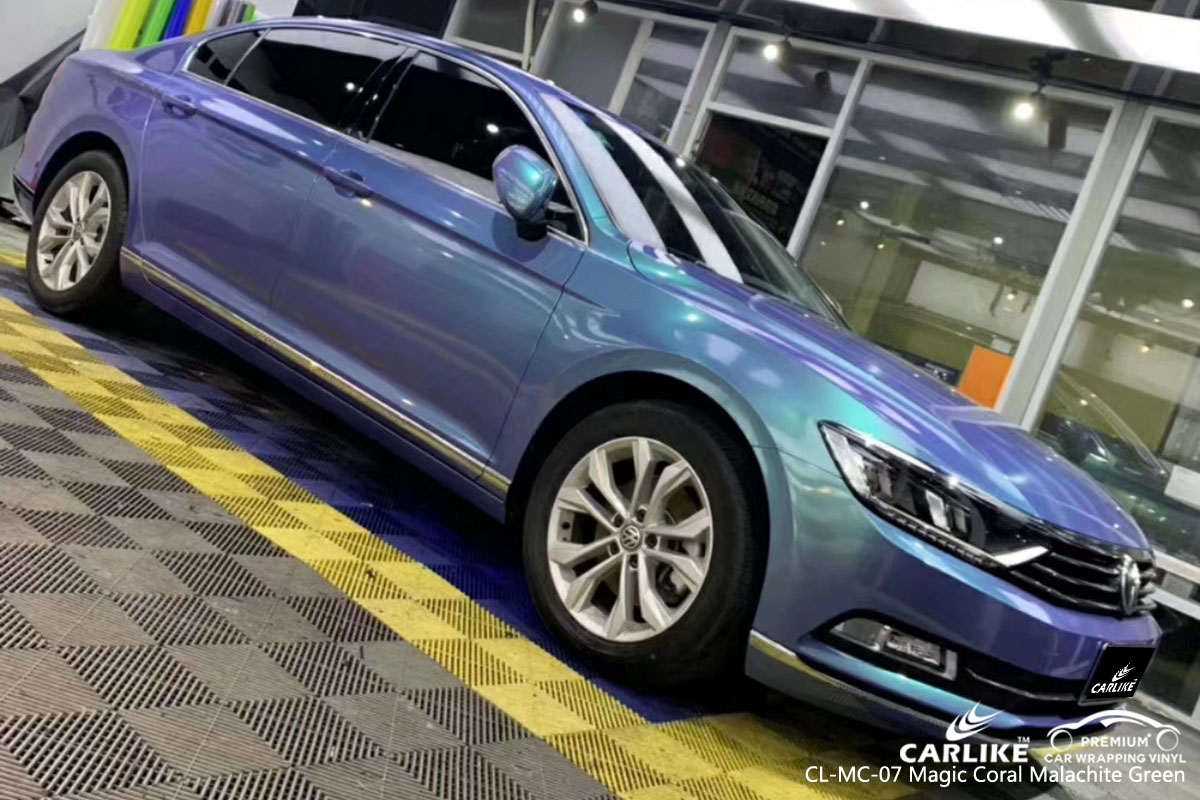 CARLIKE CL-MC-17 magic coral malachite green car wrap vinyl for Volkswagen