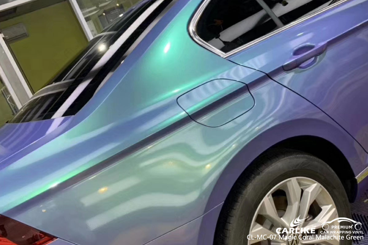 CARLIKE CL-MC-17 magic coral malachite green car wrap vinyl for Volkswagen