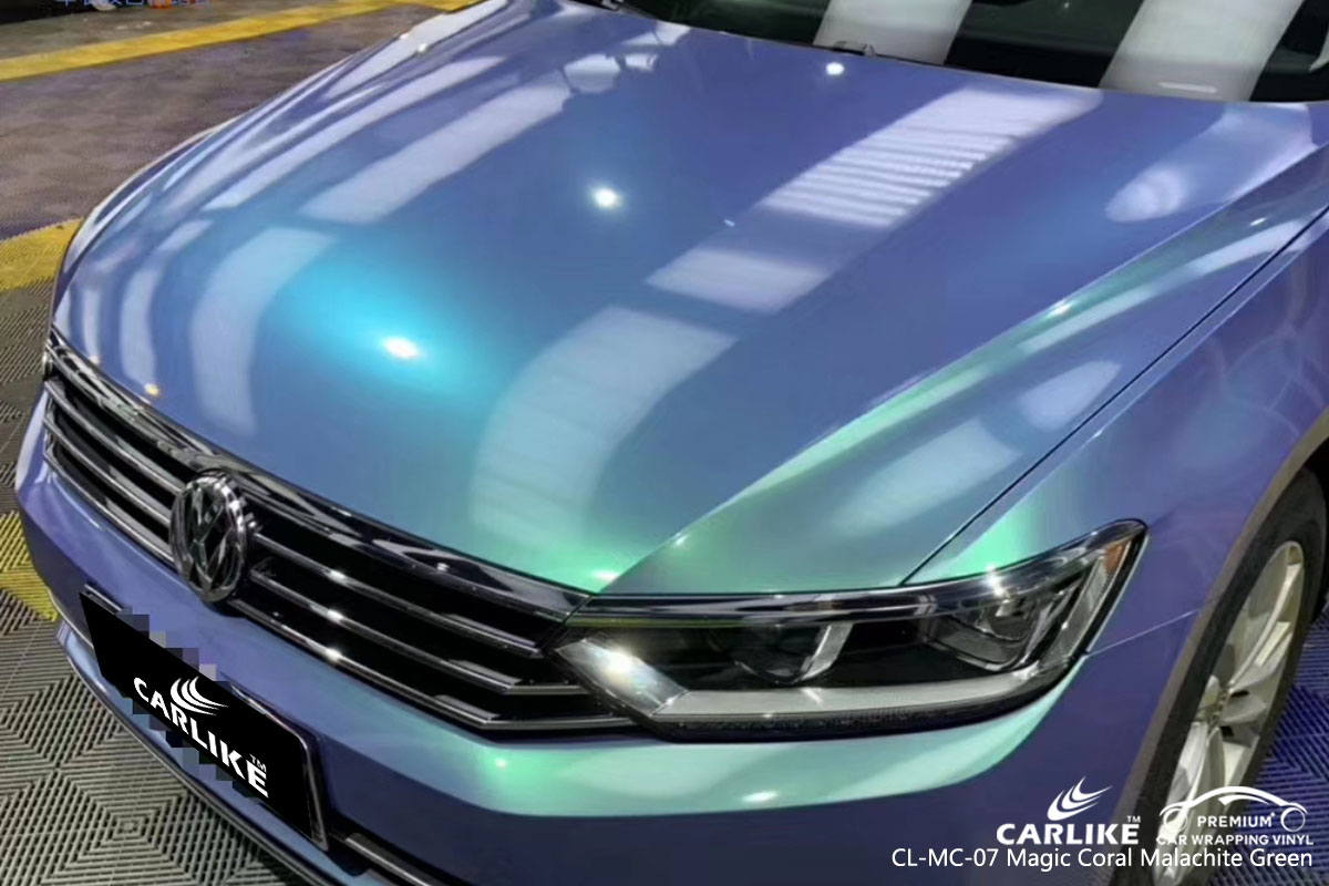 CARLIKE CL-MC-17 magic coral malachite green car wrap vinyl for Volkswagen