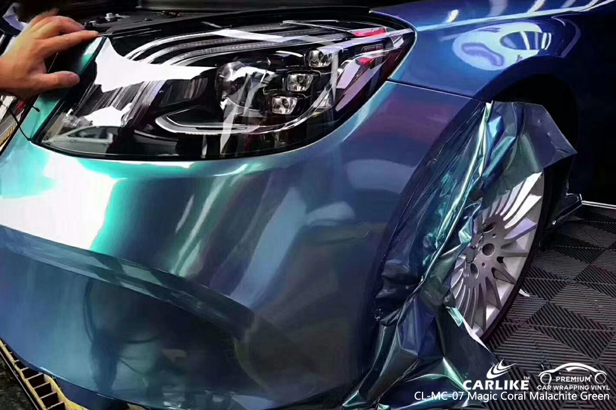 CARLIKE CL-MC-07 magic coral malachite green car wrap vinyl for Mercedes-Benz