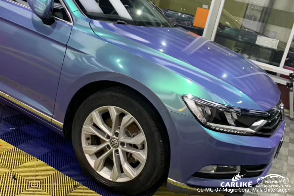 CARLIKE CL-MC-17 magic coral malachite green car wrap vinyl for Volkswagen