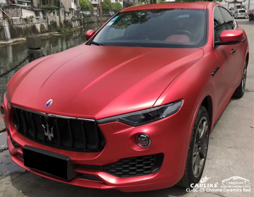 CL-SC-03 Cerámica cromada vinilo rojo para envoltura de automóviles para Maserati