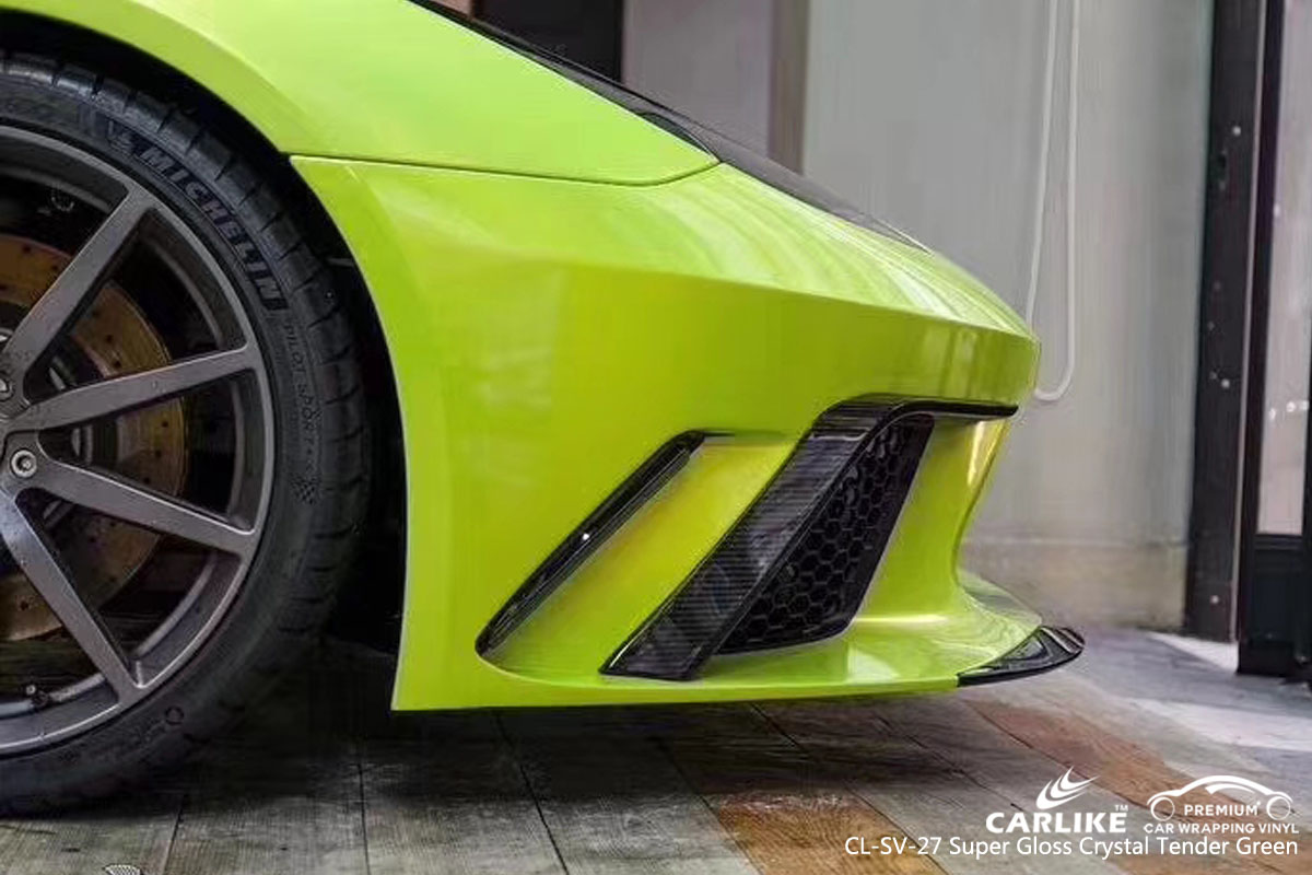 CARLIKE CL-SV-27 super gloss crystal tender green car wrapping vinyl