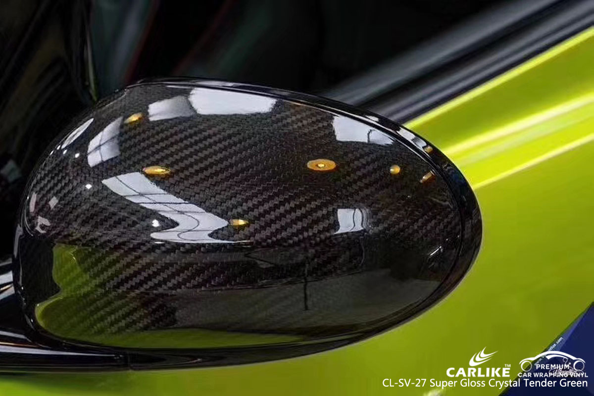 CARLIKE CL-SV-27 super gloss crystal tender green car wrapping vinyl