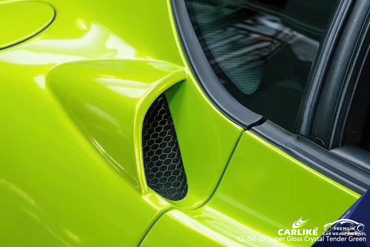 CARLIKE CL-SV-27 super gloss crystal tender green car wrapping vinyl