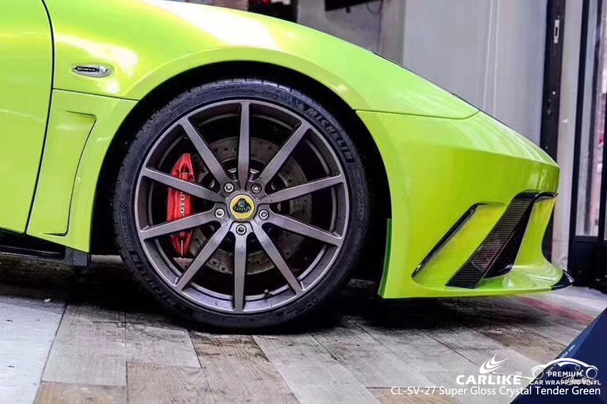 CARLIKE CL-SV-27 super gloss crystal tender green car wrapping vinyl