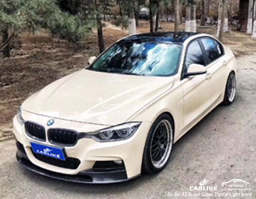 CL-SV-32 super gloss crystal light ivory vinyl wrap car philippines for BMW