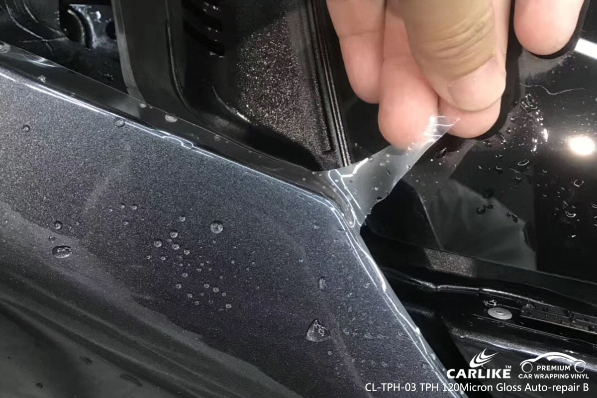 CARLIKE CL-TPH-03 TPH car wrap vinyl 120 micron gloss auto-repair paint protection film for Porsche