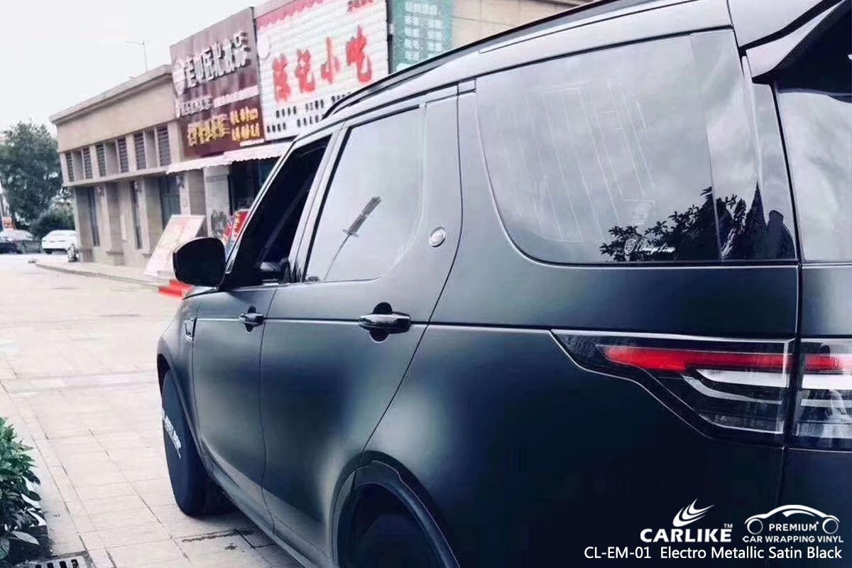 CARLIKE CL-EM-01 electro metallic satin black car wrap vinyl for Land Rover