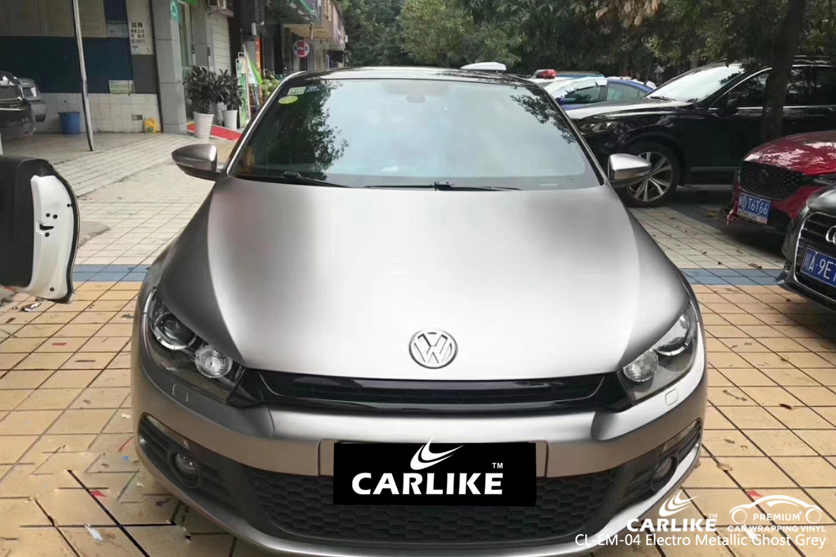 CARLIKE CL-EM-04 electro metallic ghost grey car wrap vinyl for Volkswagen