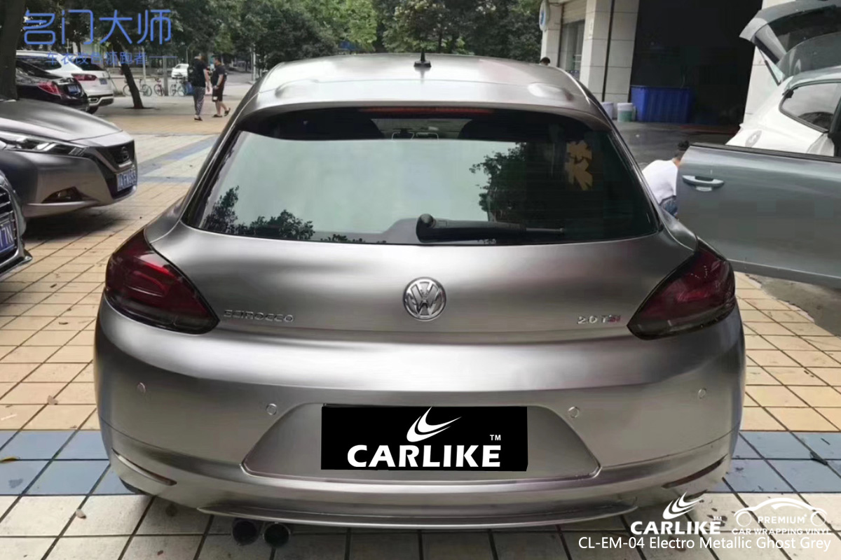 CARLIKE CL-EM-04 electro metallic ghost grey car wrap vinyl for Volkswagen