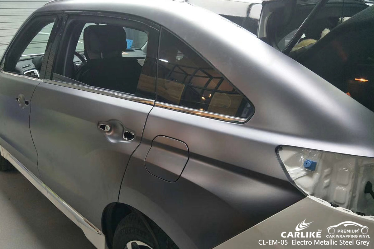 CARLIKE CL-EM-05 electro metallic steel grey car wrap vinyl for Mercedes-Benz