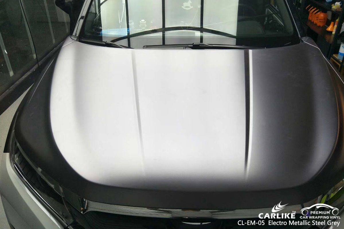 CARLIKE CL-EM-05 electro metallic steel grey car wrap vinyl for Mercedes-Benz