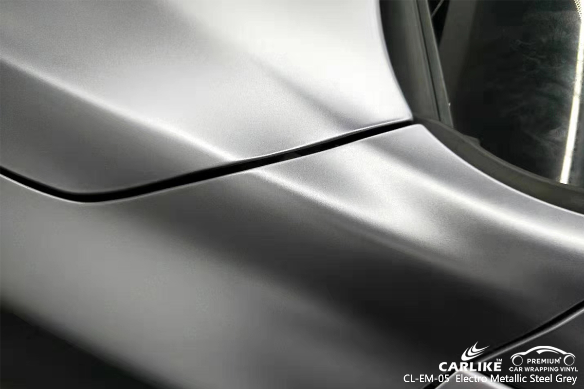 CLEM05 electro metallic steel grey car vinyl wrap philippines cost