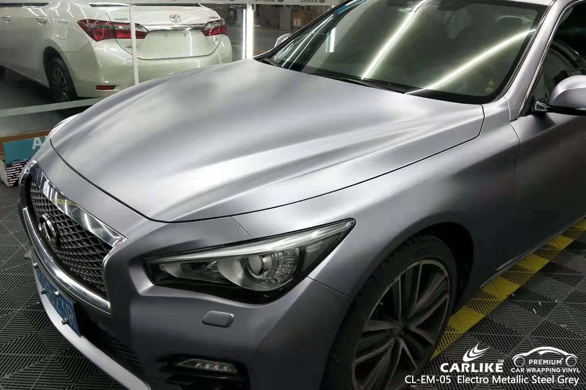 CLEM05 electro metallic steel grey car vinyl wrap philippines cost