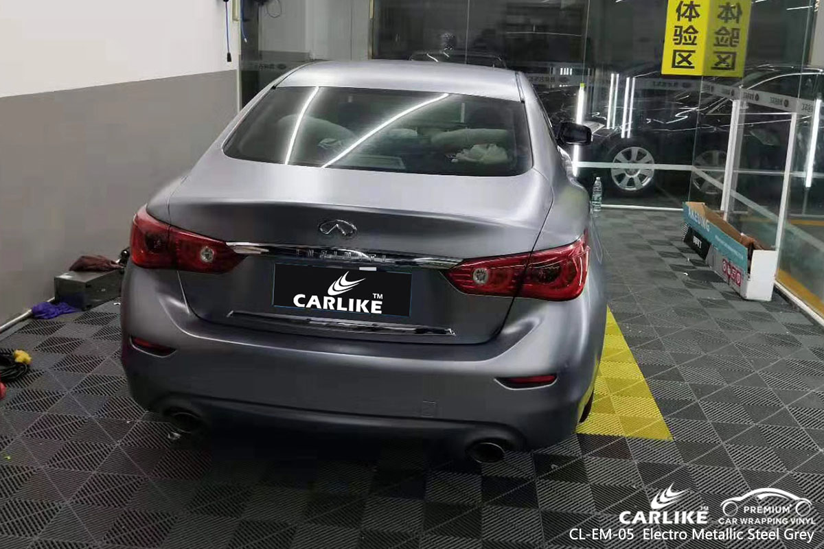 CARLIKE CL-EM-05 electro metallic steel grey car wrap vinyl for Infiniti