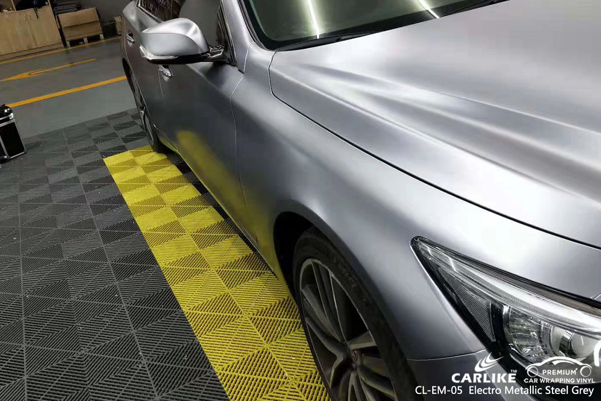 CARLIKE CL-EM-05 electro metallic steel grey car wrap vinyl for Infiniti