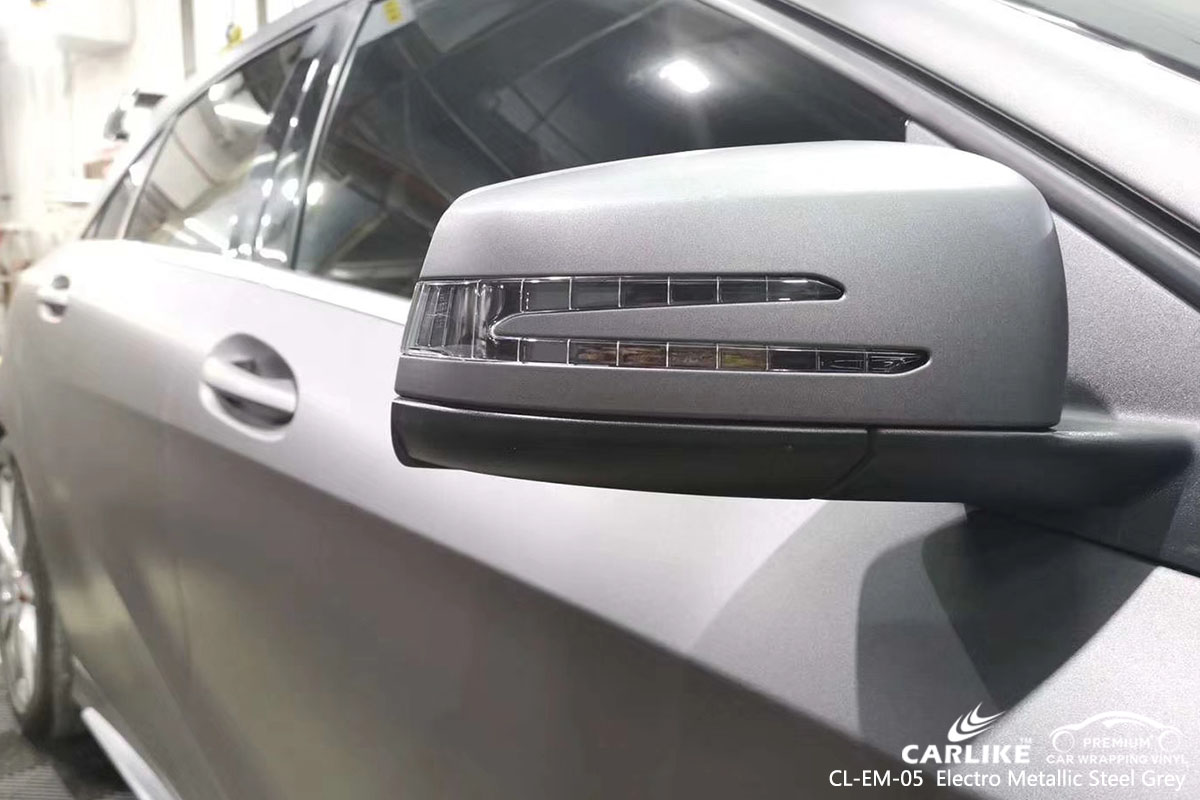 CARLIKE CL-EM-05 electro metallic steel grey car wrap vinyl for Mercedes-Benz