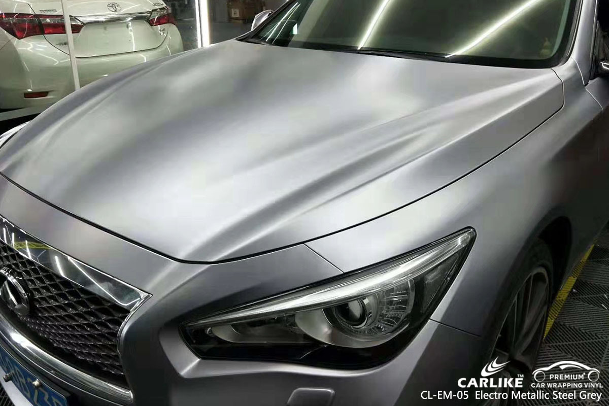 CARLIKE CL-EM-05 electro metallic steel grey car wrap vinyl for Infiniti