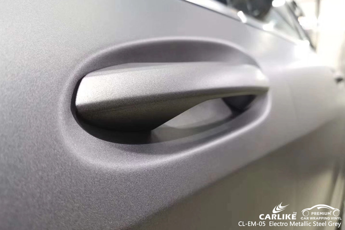 CARLIKE CL-EM-05 electro metallic steel grey car wrap vinyl for Mercedes-Benz
