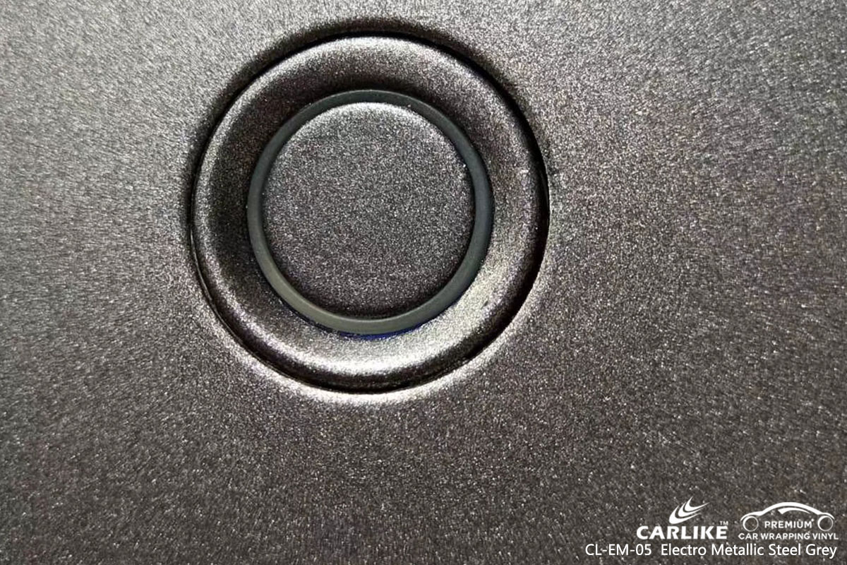 CARLIKE CL-EM-05 electro metallic steel grey car wrap vinyl for Mercedes-Benz