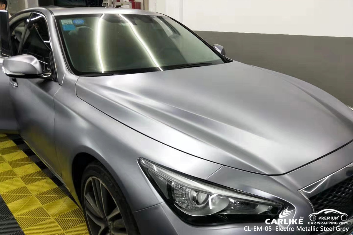 CARLIKE CL-EM-05 electro metallic steel grey car wrap vinyl for Infiniti