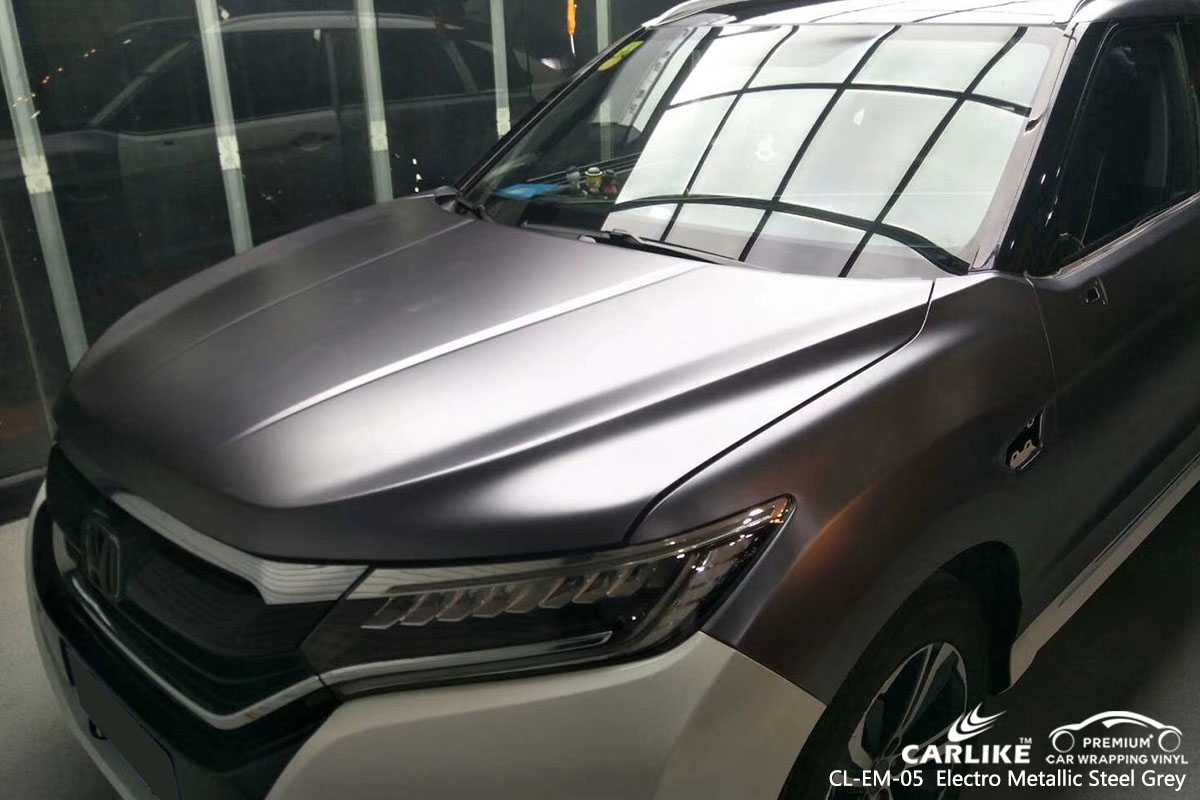 CARLIKE CL-EM-05 electro metallic steel grey car wrap vinyl for Mercedes-Benz