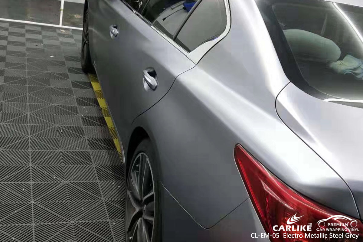 CARLIKE CL-EM-05 electro metallic steel grey car wrap vinyl for Infiniti