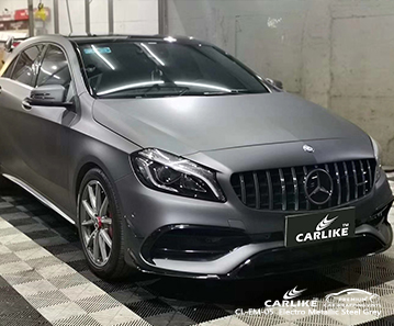 CL-EM-05 Mercedes-Benz için elektro metalik çelik gri araba sarma vinil