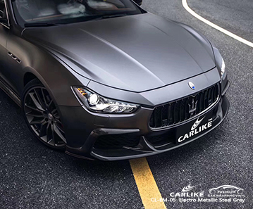 CL-EM-05 elektro metallic stahlgraues Car Wrap Vinyl für Maserati